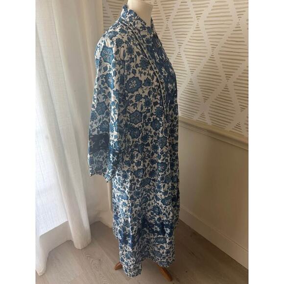 Cyclamen Women’s XL Blue Marigold Midi Dress - Picture 5 of 7